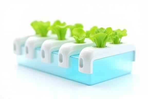 Diagram showing how NFT hydroponic systems work